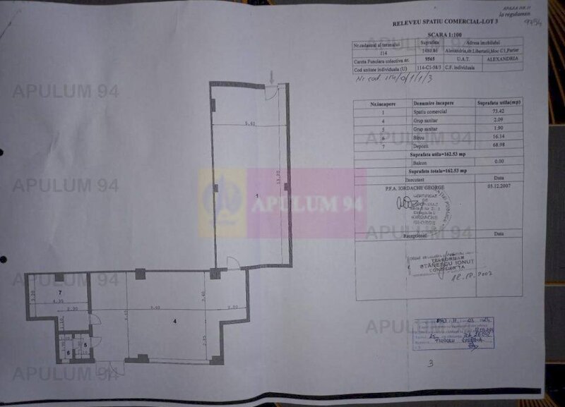 Vanzare spatiu langa parcul central in Alexandria / Teleorman